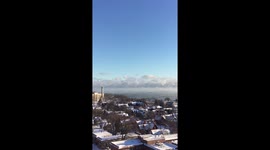 Artic Sea Smoke aka Steam Fog over Lake Michigan