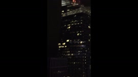 New Years Eve Ball Drop in NYC from the 54th Floor