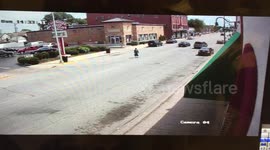 Lady Struck By SUV Gets Right Back Up