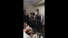 Bloke Face Plants a Cake FAIL