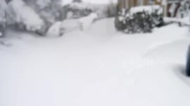 Walking home in snow - istanbul 9.01.2017