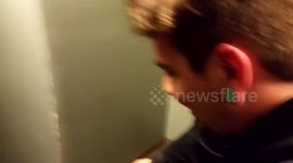 Biking down stairs fail