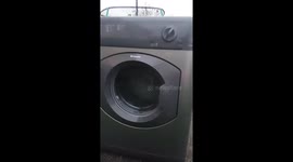HOTPOINT TUMBLE DRYER CATCHES FIRE