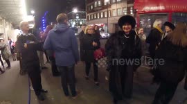 Su Pollard gets saucy With Press Photographers