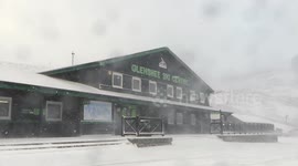 Snow storms hit North East Scotland and Glenshee Ski range 11 Jan 17