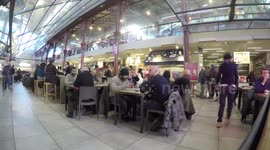 FLORENCE, ITALY - JANUARY 11 2017: people on the central market of Florence