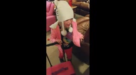 3yr old Toddler girl upset cause mommy won't let her go to Asia .