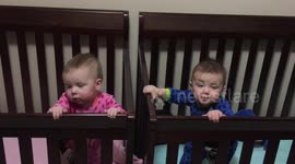 Twins Dancing to Black Keys