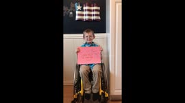 Boy, 9, with rare condition spreads 'message of love' on Martin Luther King Jr. Day