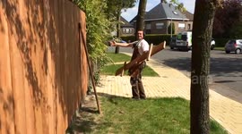 Making a wooden fence for the garden (hardwood)