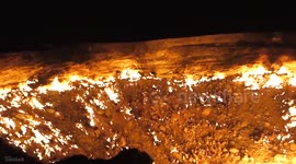 Newsflare Edit - This man camped on the edge of the 'Door To Hell'