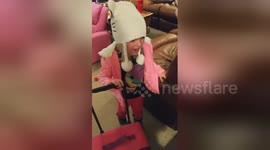 Newsflare Edit - 3yr old Toddler girl upset cause mommy won't let her go to Asia .