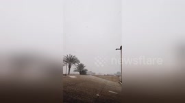 Newsflare Edit - Meanwhile Murcia, Spain.... Snow & Palm trees!