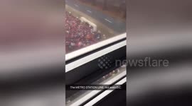 Newsflare Edit - Women's March at the Metro Station