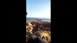 Drunk fat british man at Levante Beach, Benidorm! Part 1