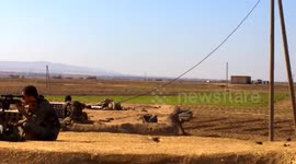 Footage of YPG attack on Al Hawl