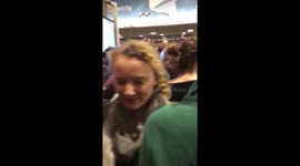 John Lewis surrounded by excited citizens 