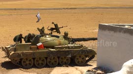 SDF tank shoots at ISIS position