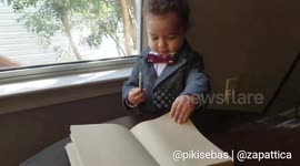 1 year old and he is already a businessman