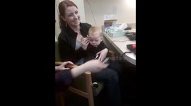 Baby Ethan Hears for first time