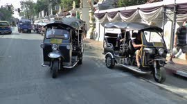 Tuk Tuks transport tourists around Chiang Mai