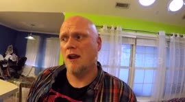 Raccoon Attacks a Fabulous Man