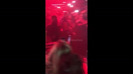 Travis Scott falls through hole in stage while performing with Drake