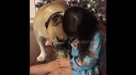 Erin and Harvey -  Erin and Harvey share some Teddie's Peanut Butter