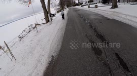 Why a frozen lake is more dangerous on the shore than in the middle