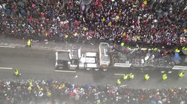 New England Patriots Superbowl Victory Parade in Boston Massachusetts