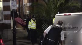 Footage from outside Tara Palmer-Tomkinson's house